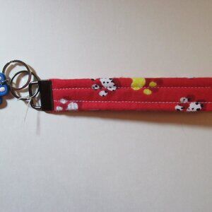 Wristlet Strap Keychain with Paw Print Charm #9112026